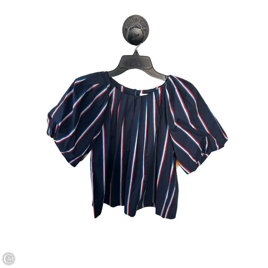 Top Short Sleeve By Pinch In Blue & Red & White, Size: L