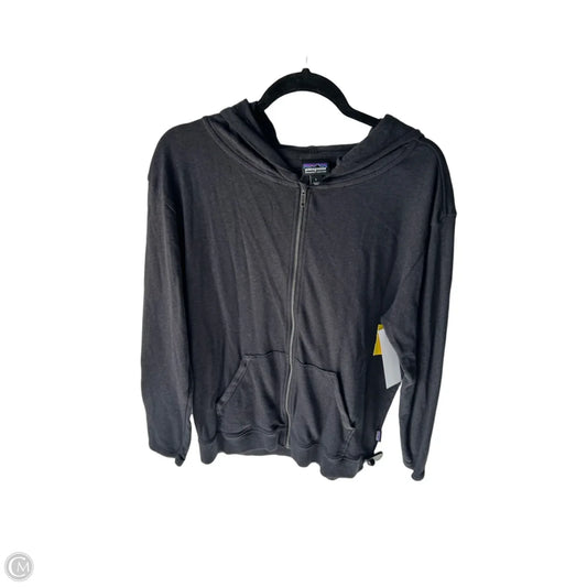 Sweatshirt Hoodie By Patagonia In Grey, Size: L