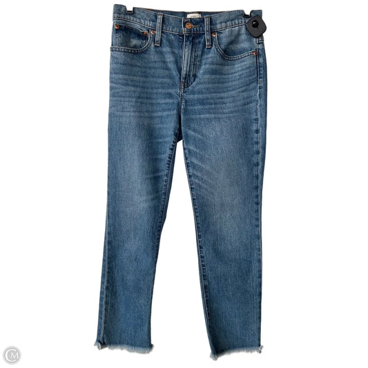 Jeans Straight By J. Crew In Blue Denim, Size: 2