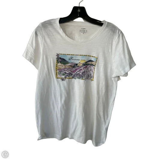 Top Short Sleeve Basic By J. Crew In White, Size: S