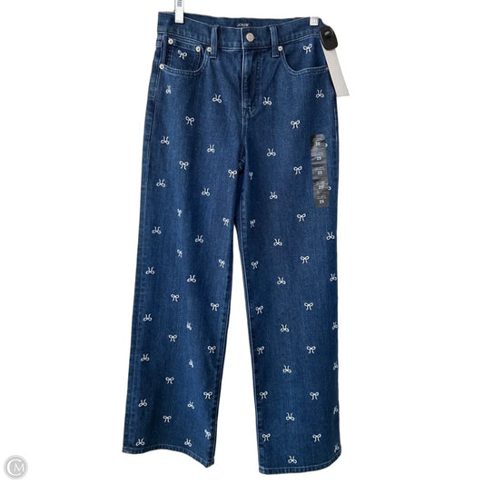 Jeans Wide Leg By J. Crew In Blue Denim, Size: 2