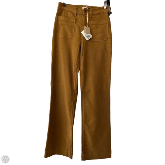 Pants Wide Leg By Faherty In Brown, Size: 2
