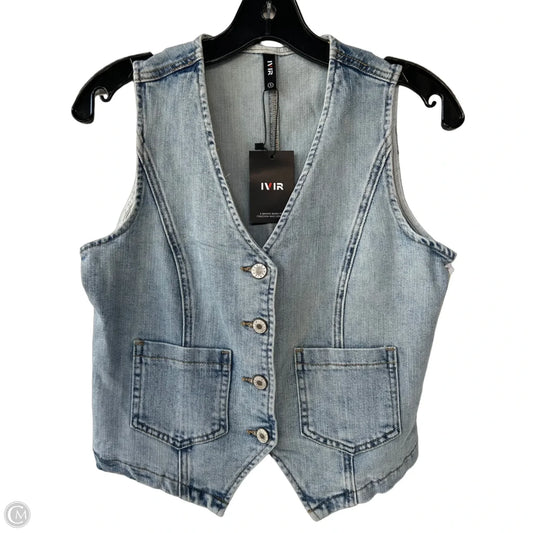 Vest Other By Clothes Mentor In Blue Denim, Size: S