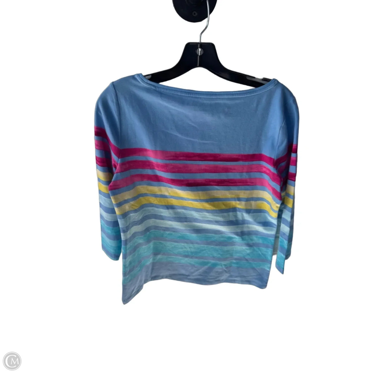 Top 3/4 Sleeve Basic By Talbots In Blue, Size: Mp
