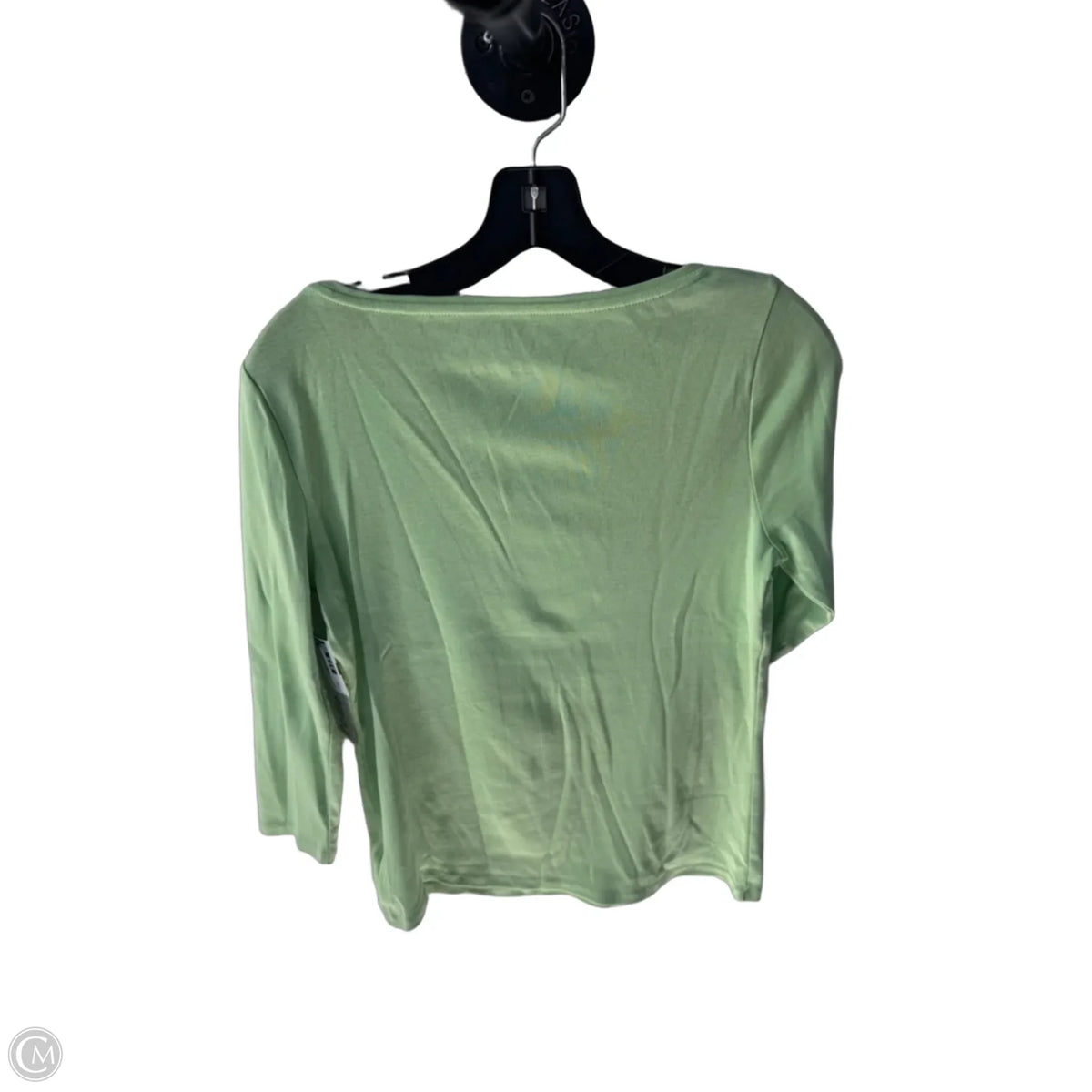 Top 3/4 Sleeve Basic By Talbots In Green, Size: Mp