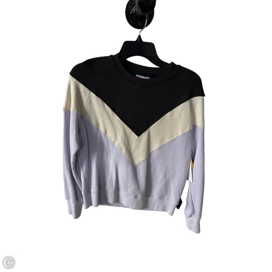 Sweatshirt Crewneck By Sundry In Grey & Purple, Size: Xs