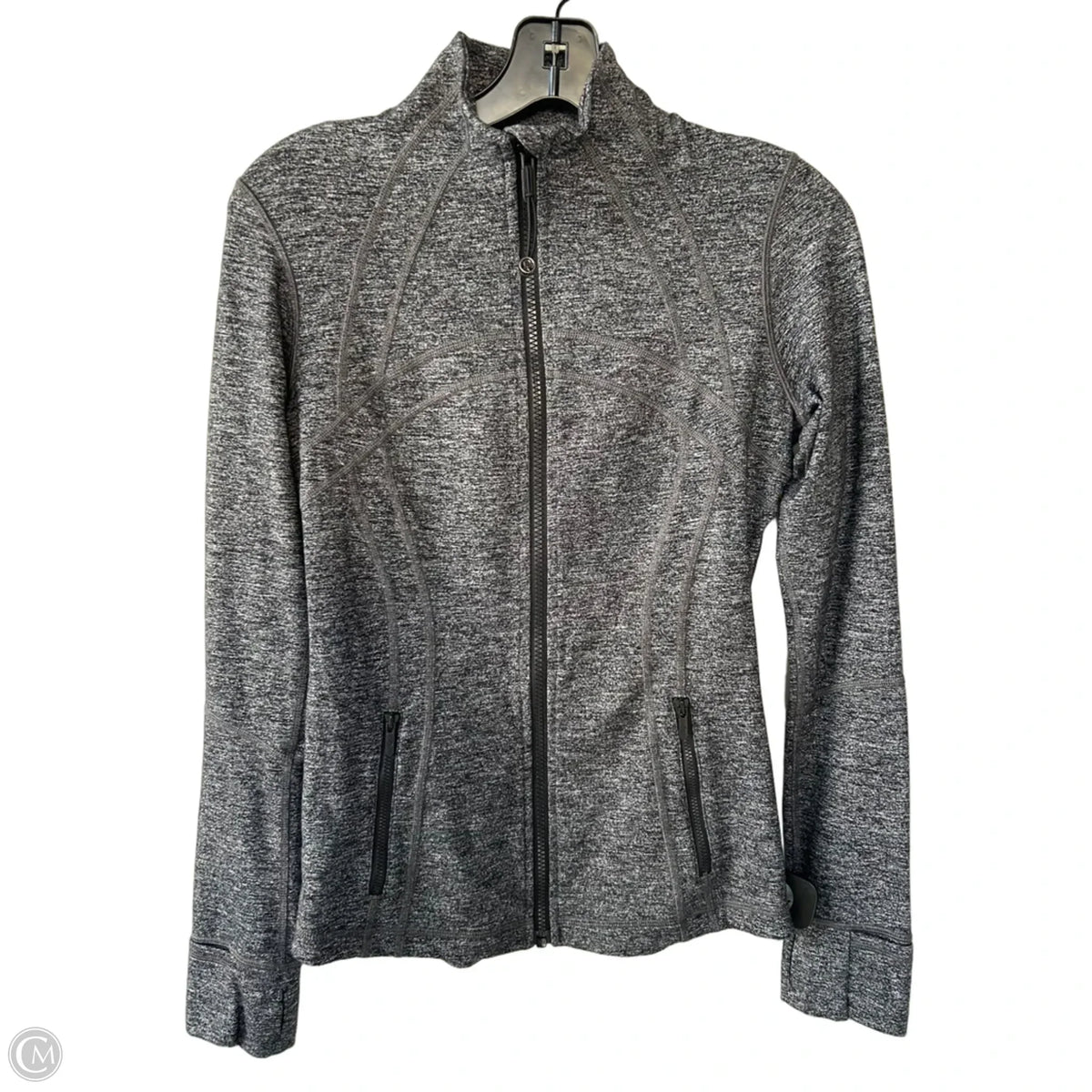 Athletic Jacket By Lululemon In Black, Size: S