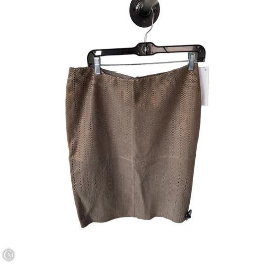 Skirt Designer By Lafayette 148 In Brown, Size: 10