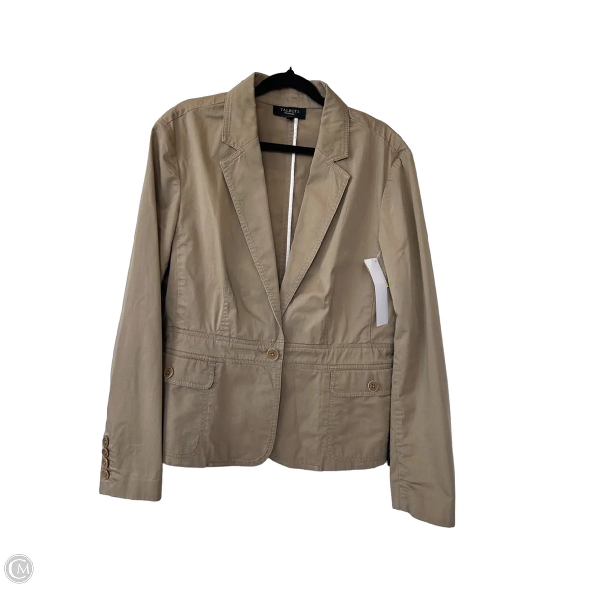 Blazer By Talbots In Tan, Size: L