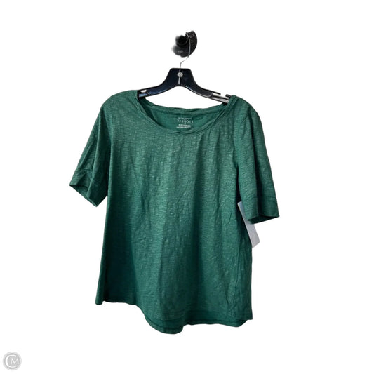 Top Short Sleeve By Talbots In Green, Size: M