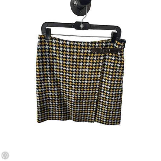 Skirt Mini & Short By Boden In Blue & Yellow, Size: 8