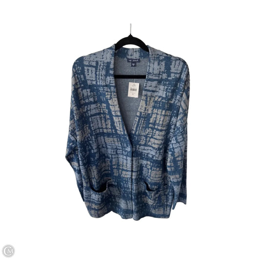 Sweater Cardigan By Pure Jill In Blue, Size: M