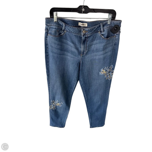 Jeans Straight By J. Jill In Blue Denim, Size: 12