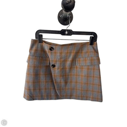 Skirt Mini & Short By Steve Madden In Grey & Orange, Size: 8