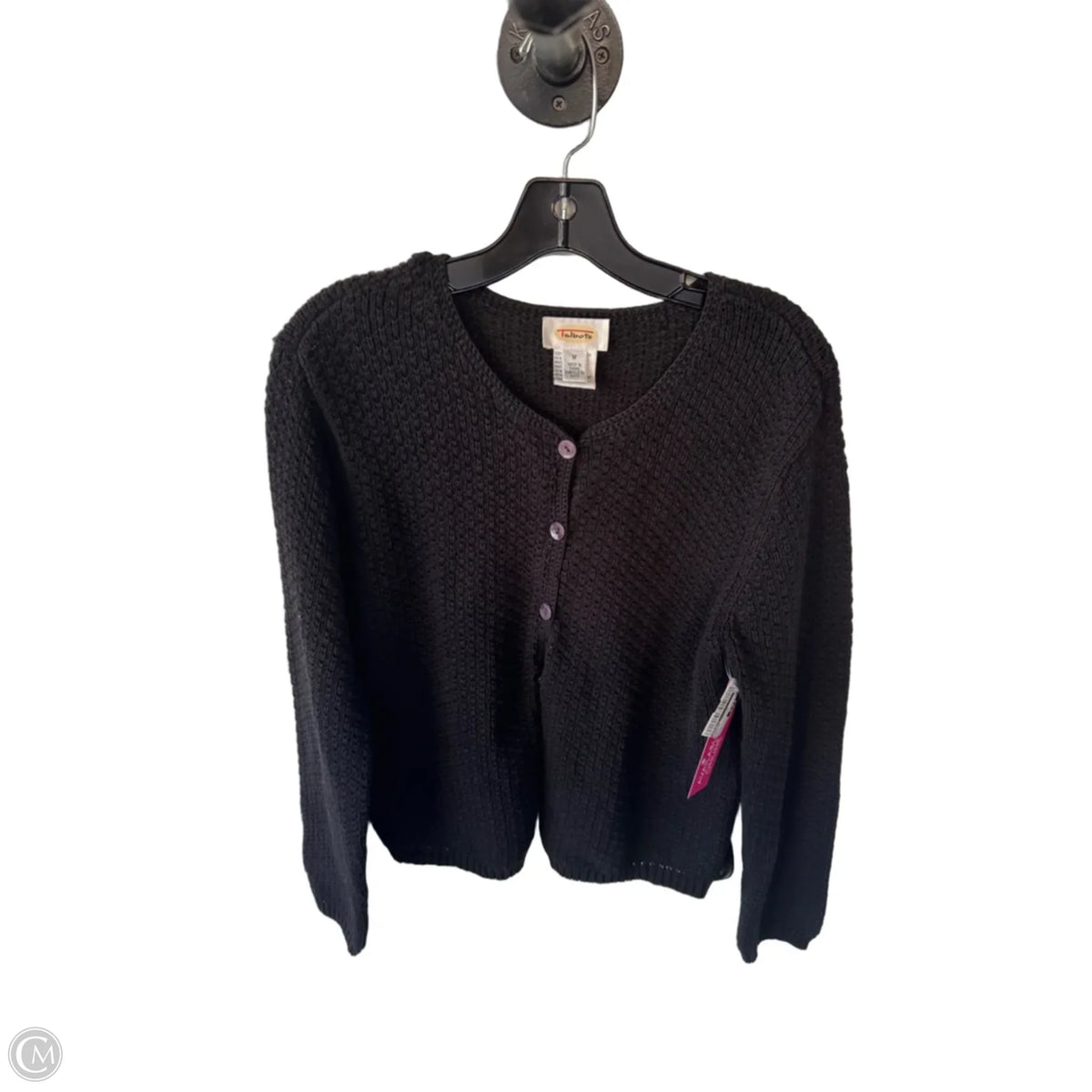 Sweater Cardigan By Talbots In Black, Size: M