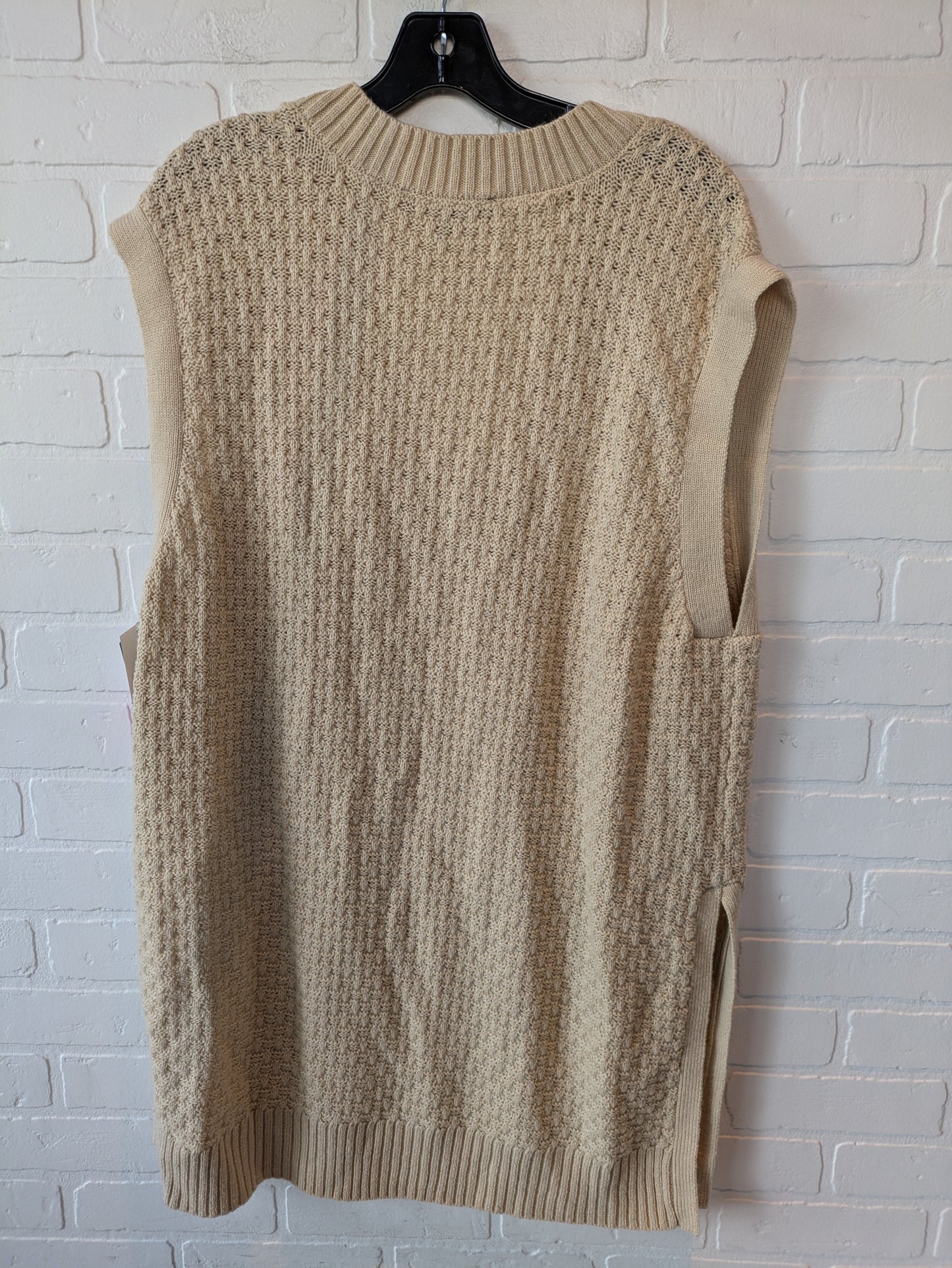 Sweater Short Sleeve By Eloquii In Beige, Size: Xl