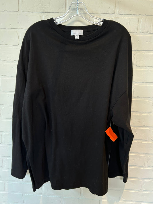 Black Top Long Sleeve Topshop, Size M