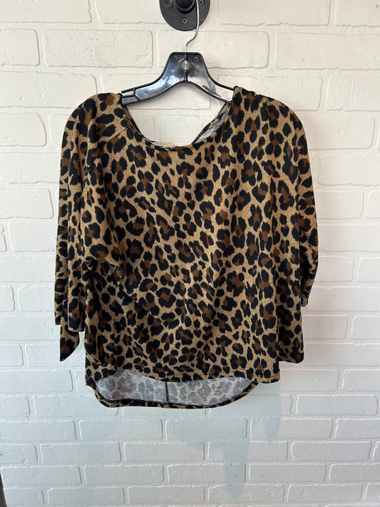 Sweater By Clothes Mentor In Animal Print, Size: S