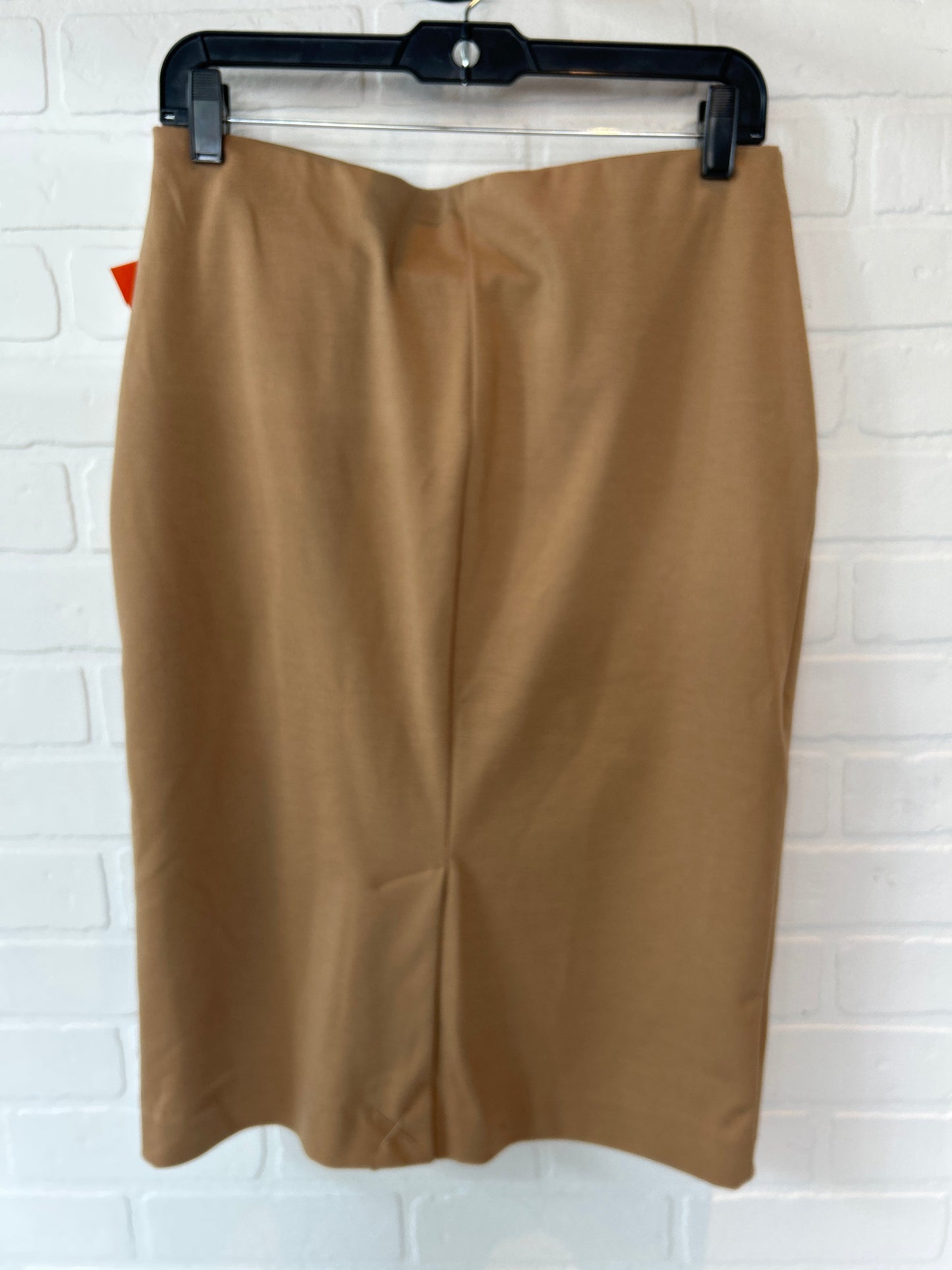 Tan Skirt Midi Light, Size 8