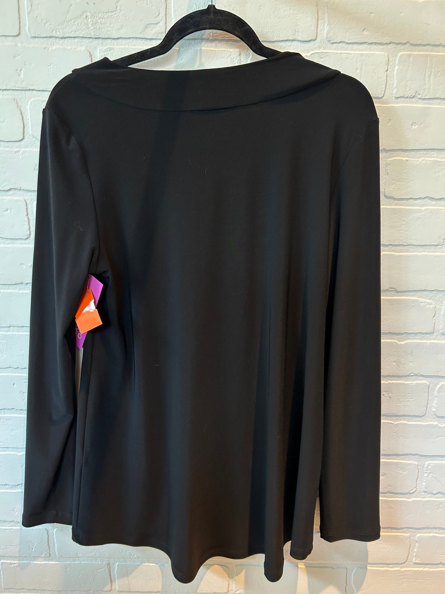 Black Top Long Sleeve Joseph Ribkoff, Size Xl