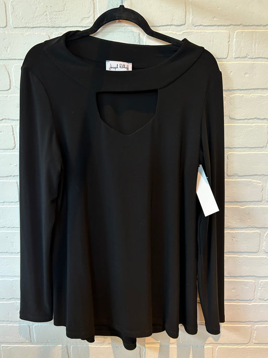 Black Top Long Sleeve Joseph Ribkoff, Size Xl