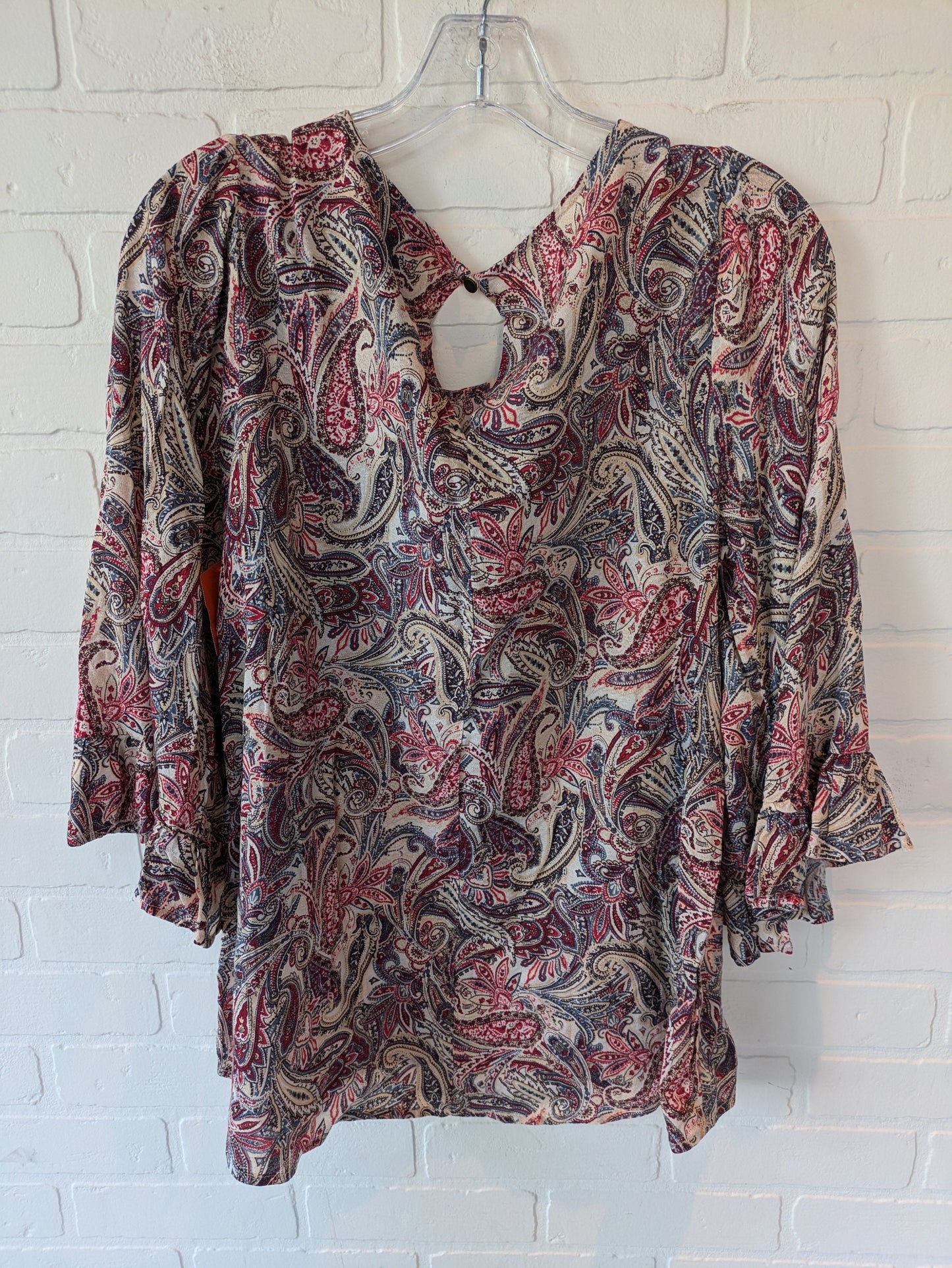 Paisley Top 3/4 Sleeve Bobeau, Size M