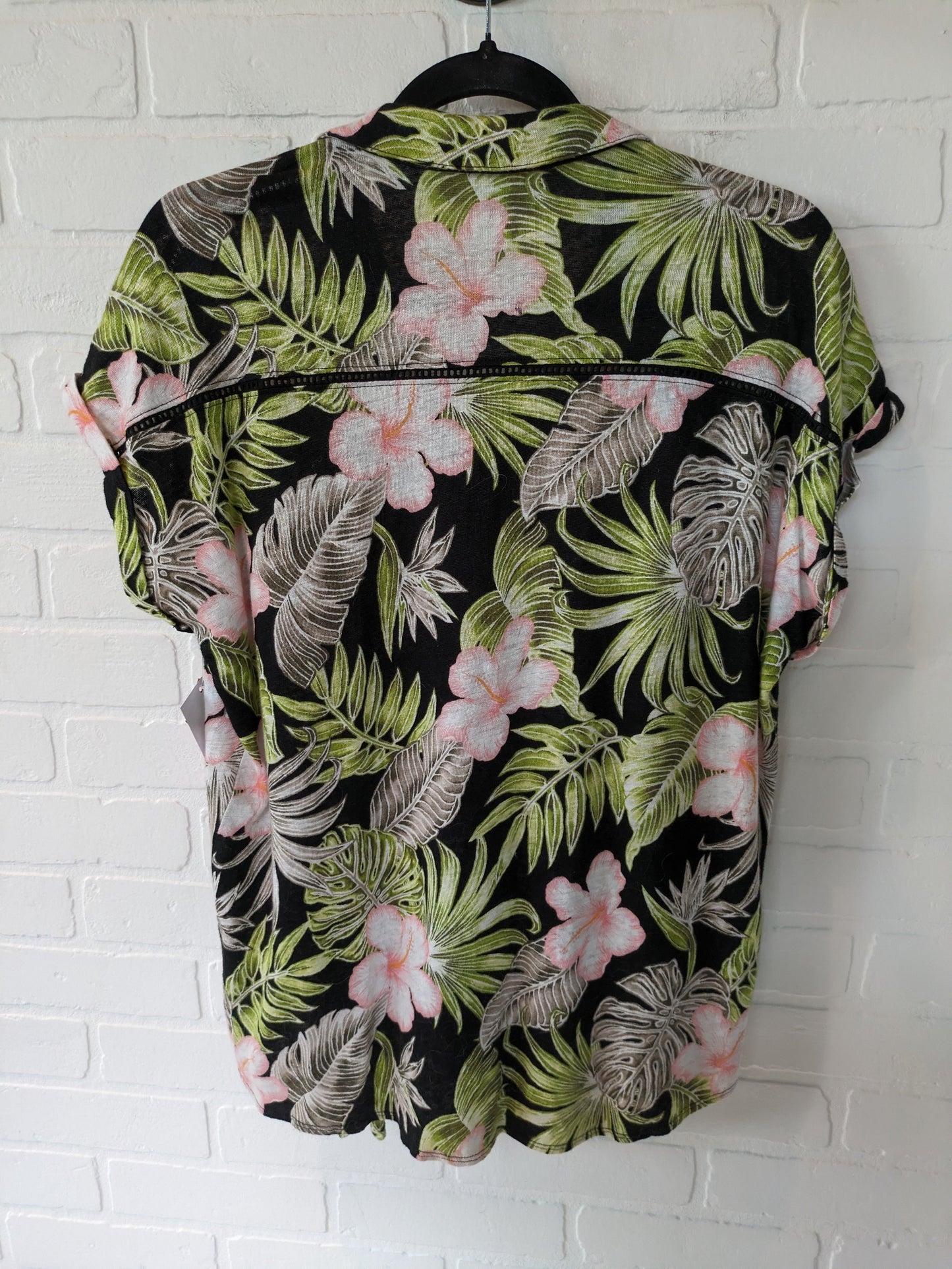 Floral Print Top Short Sleeve Tommy Bahama, Size M