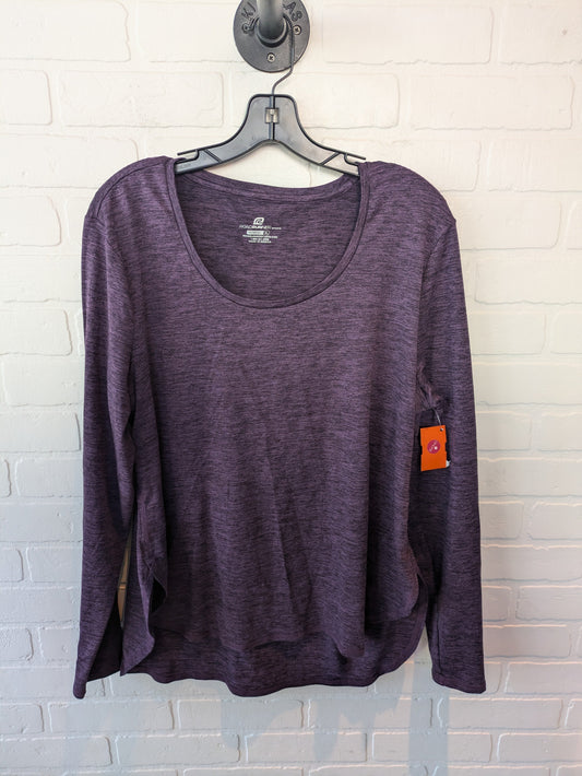 Athletic Top Long Sleeve Crewneck By Clothes Mentor In Purple, Size: Xl