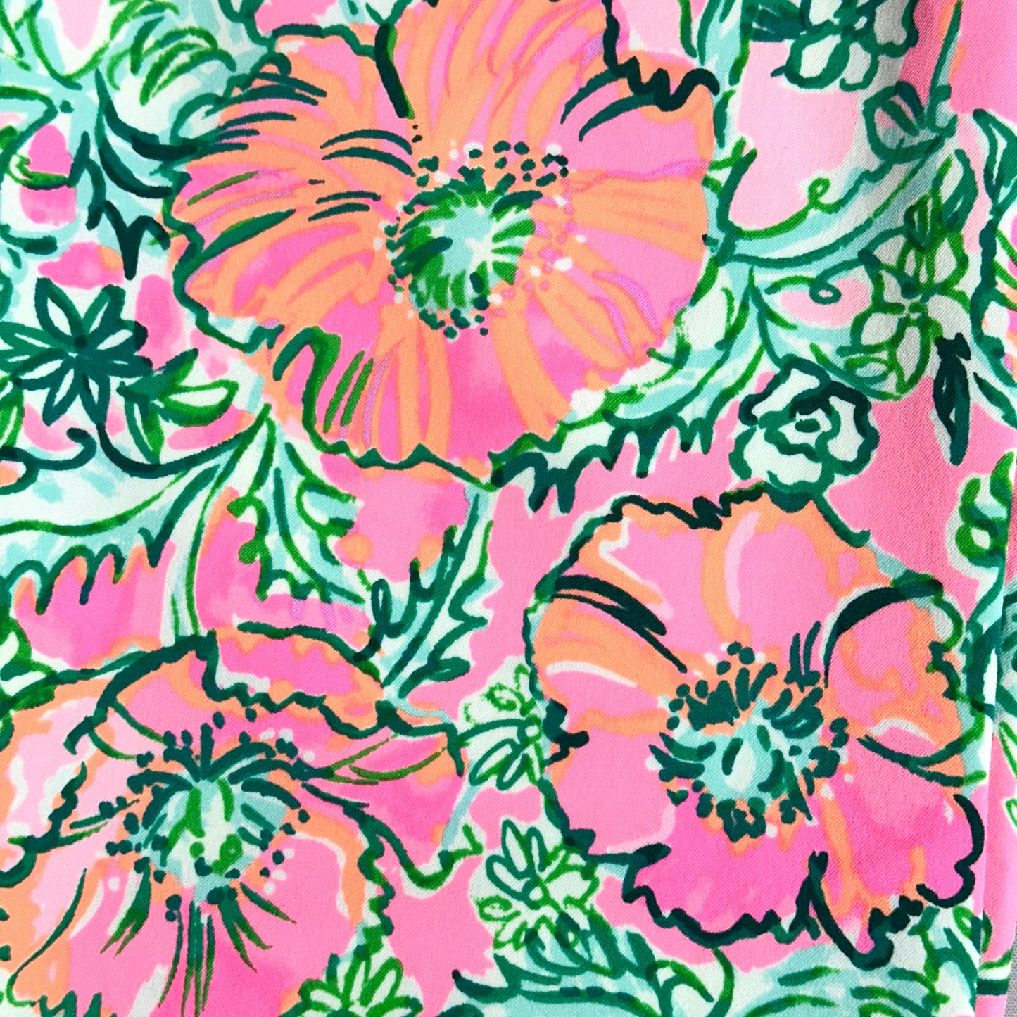 Pants Designer By Lilly Pulitzer In Green & Pink, Size: 6