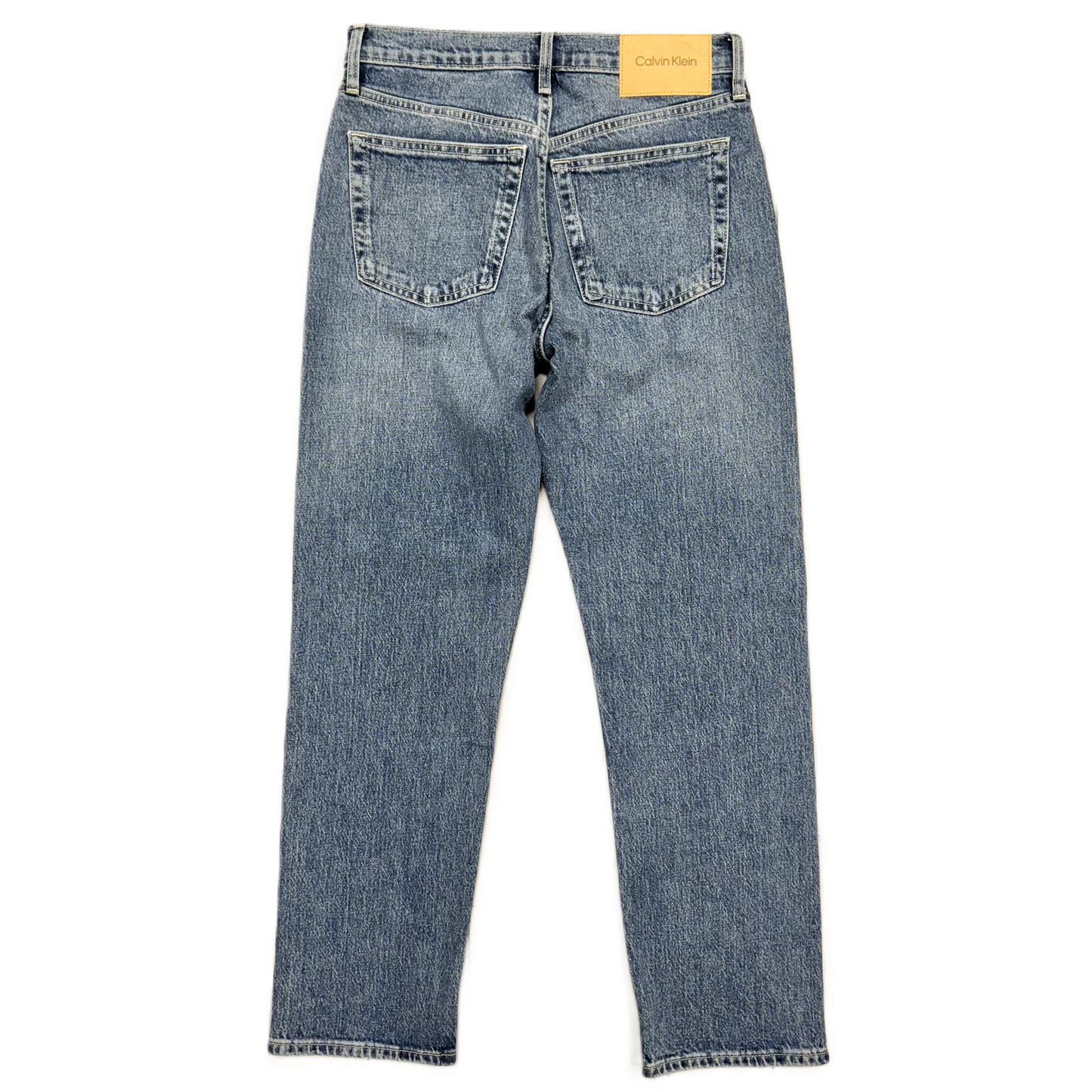 Jeans Straight By Calvin Klein In Blue Denim, Size: 2