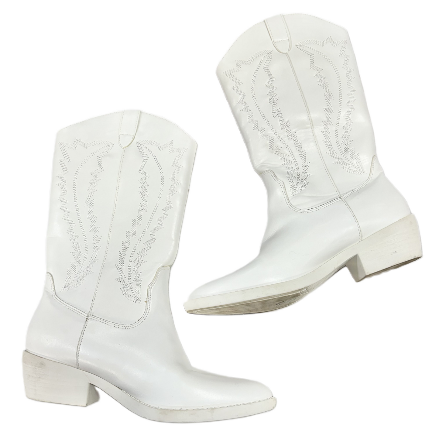 Boots Western By Madden Girl In White, Size: 8