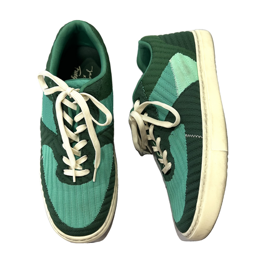 Shoes Sneakers By Fuego In Green, Size: 8.5