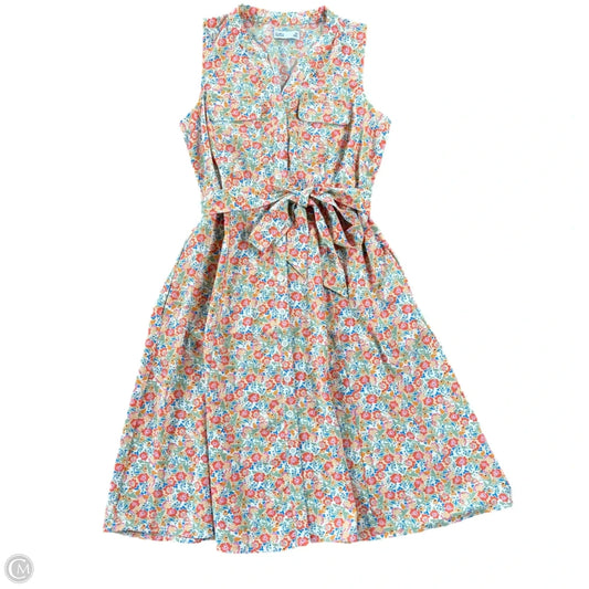 Dress Casual Midi By Croft And Barrow In Floral Print, Size: Sp