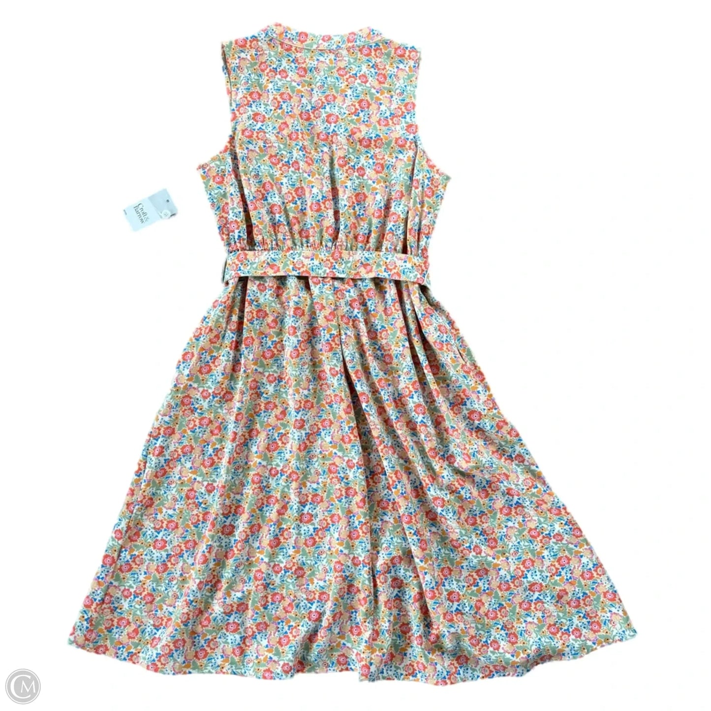 Dress Casual Midi By Croft And Barrow In Floral Print, Size: Sp