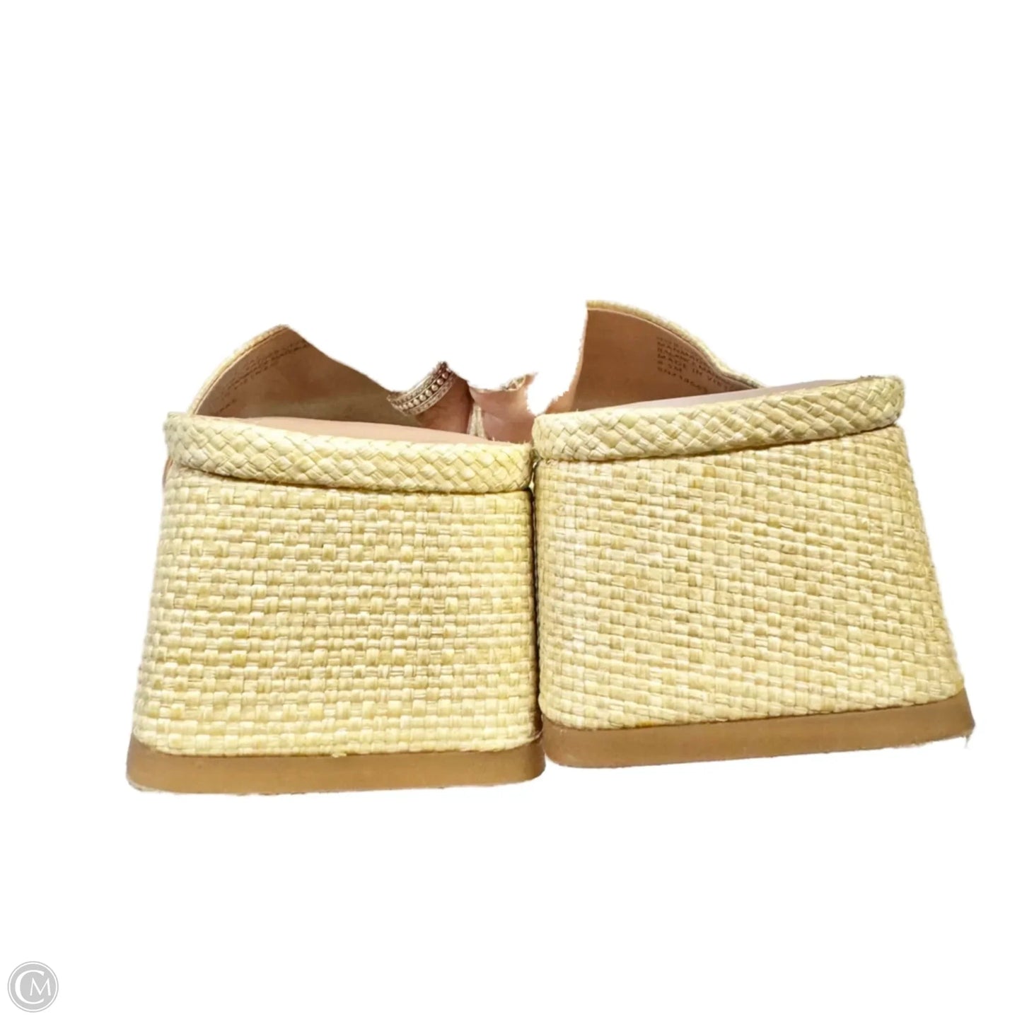 Sandals Heels Block By Nordstrom In Brown & Cream, Size: 8.5