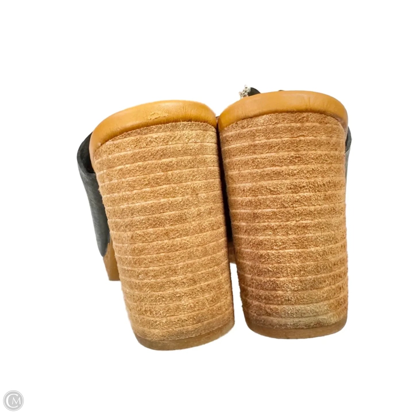 Shoes Heels Block By Kork Ease In Black & Brown, Size: 9