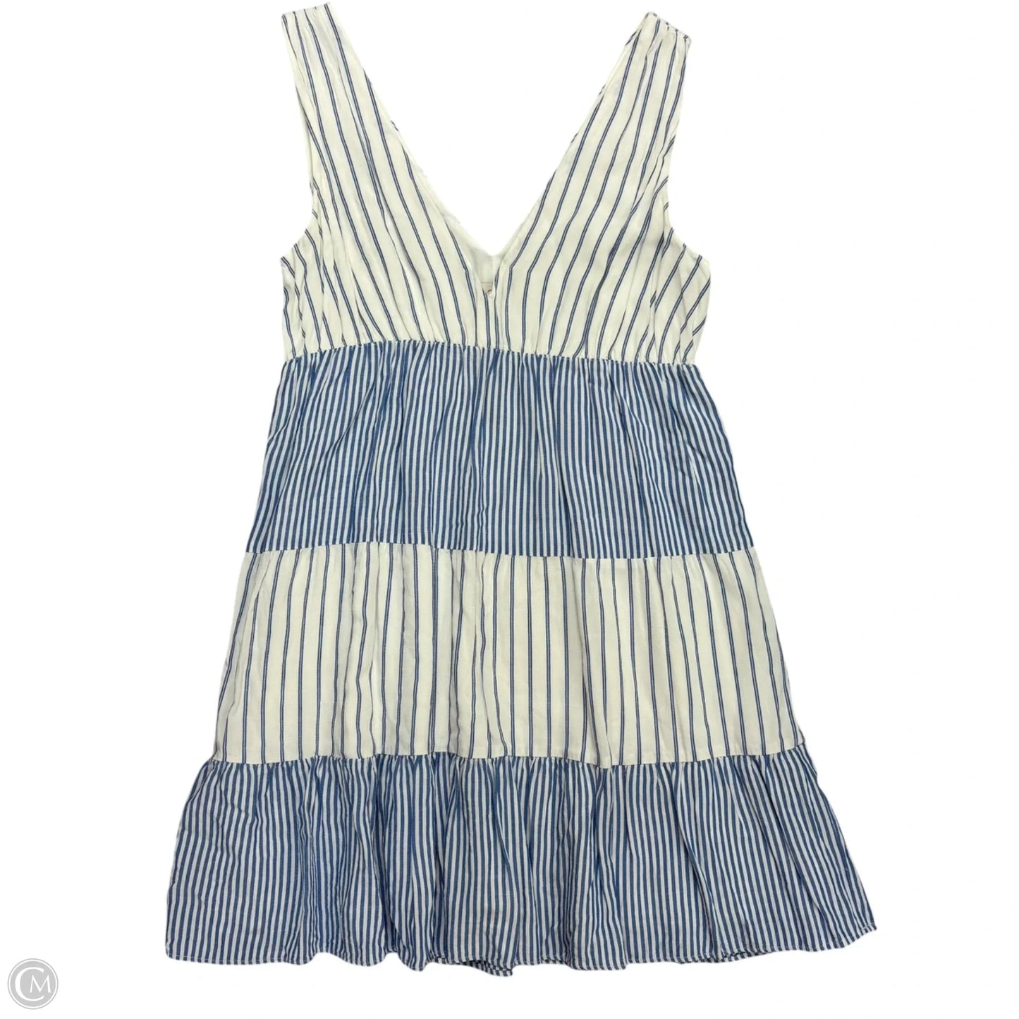 Dress Casual Short By Loft In Blue & White, Size: S