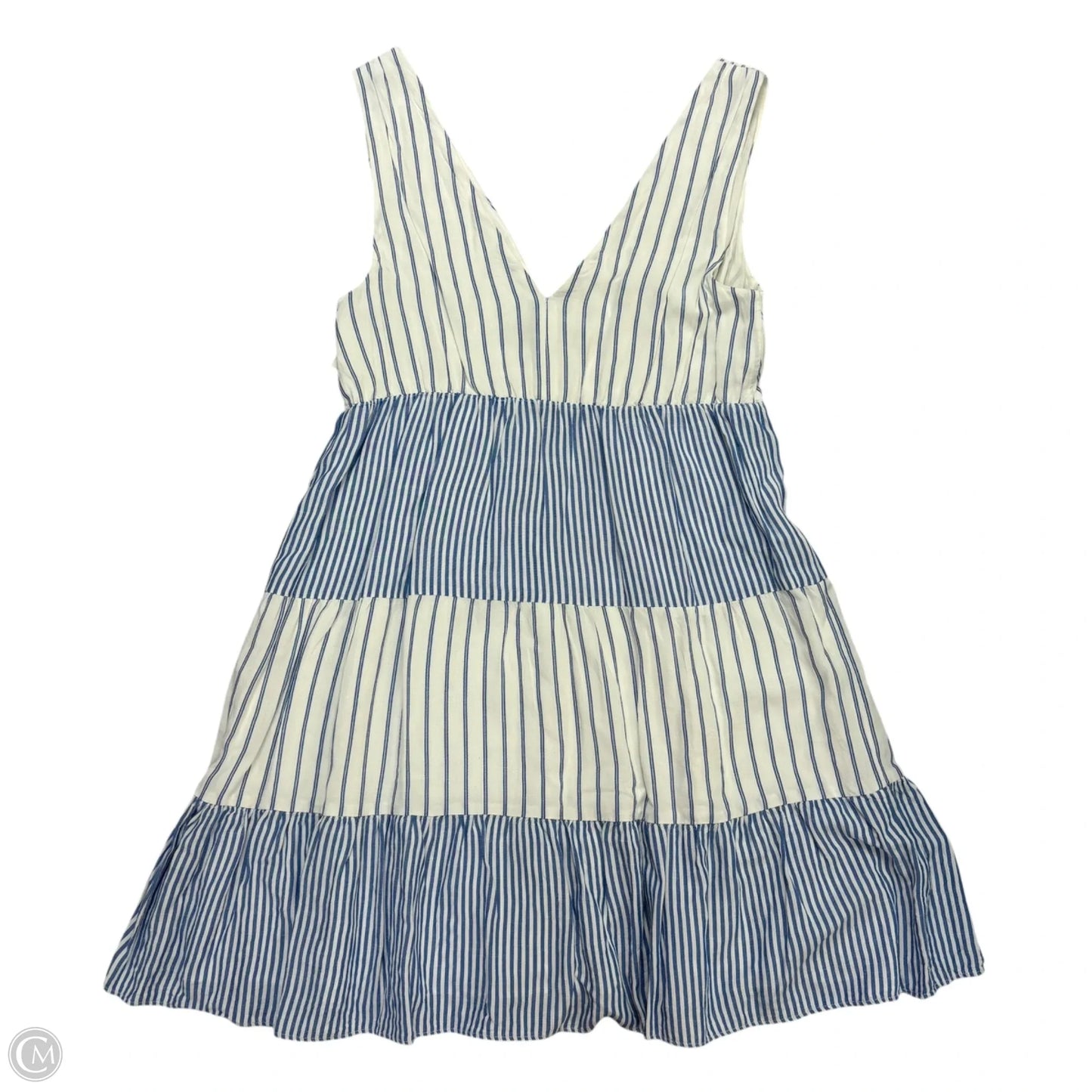 Dress Casual Short By Loft In Blue & White, Size: S