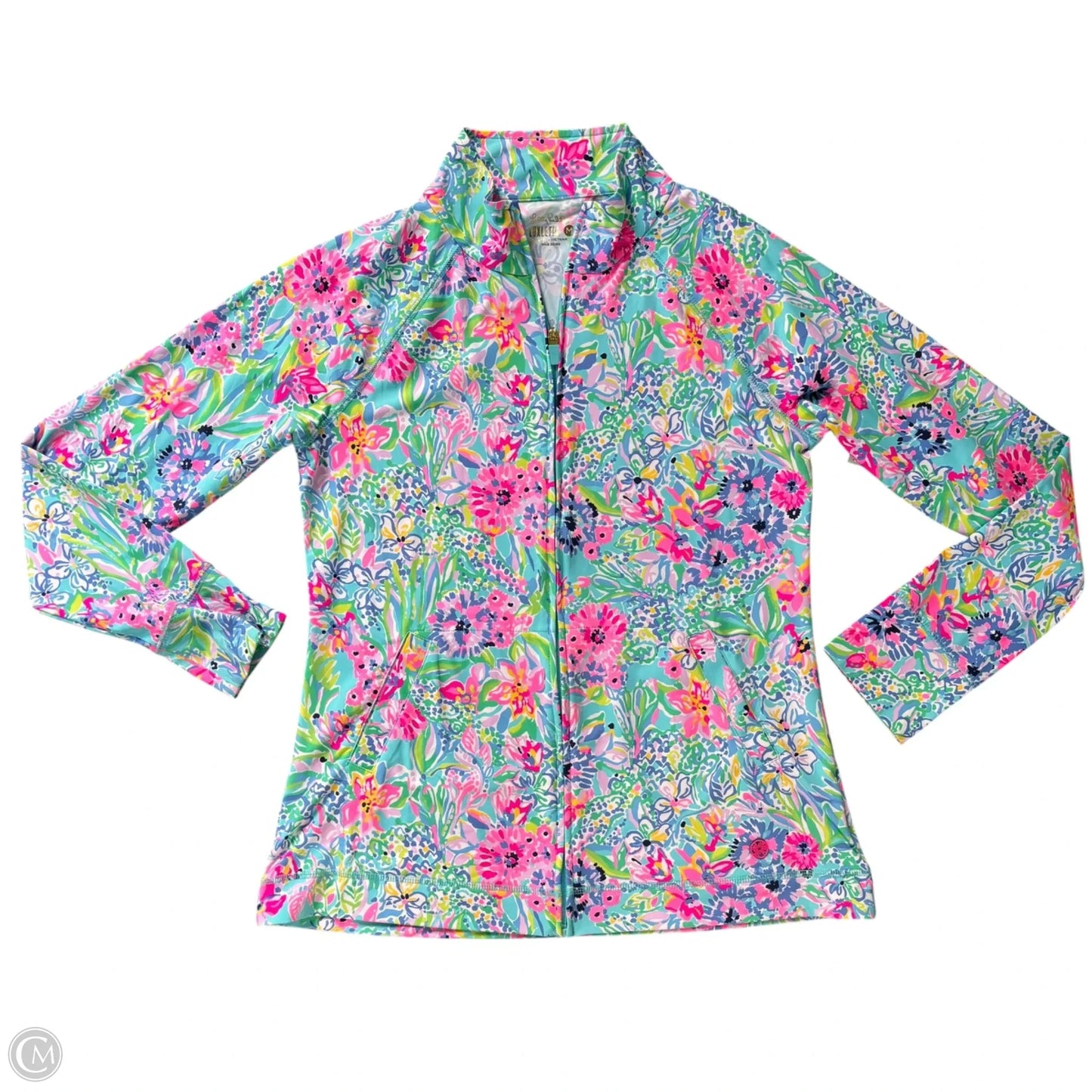 Jacket Designer By Lilly Pulitzer In Blue & Pink, Size: M