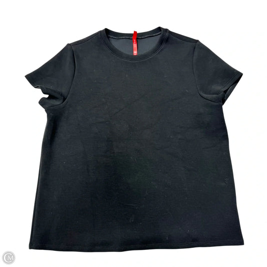 Top Short Sleeve By Spanx In Black, Size: L