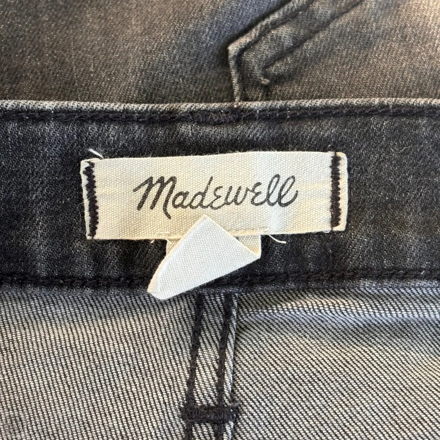Jeans Cropped By Madewell In Black Denim, Size: 4