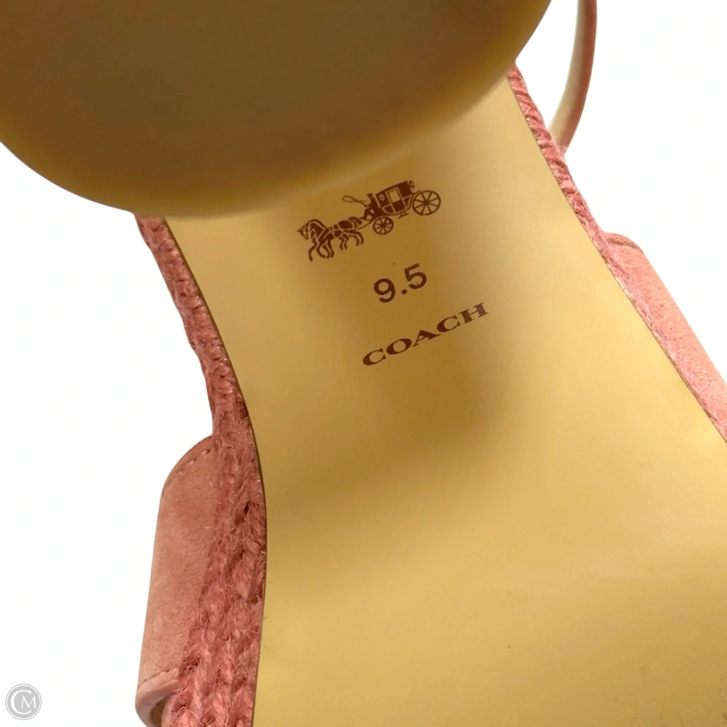 Sandals Designer By Coach In Pink, Size: 9.5