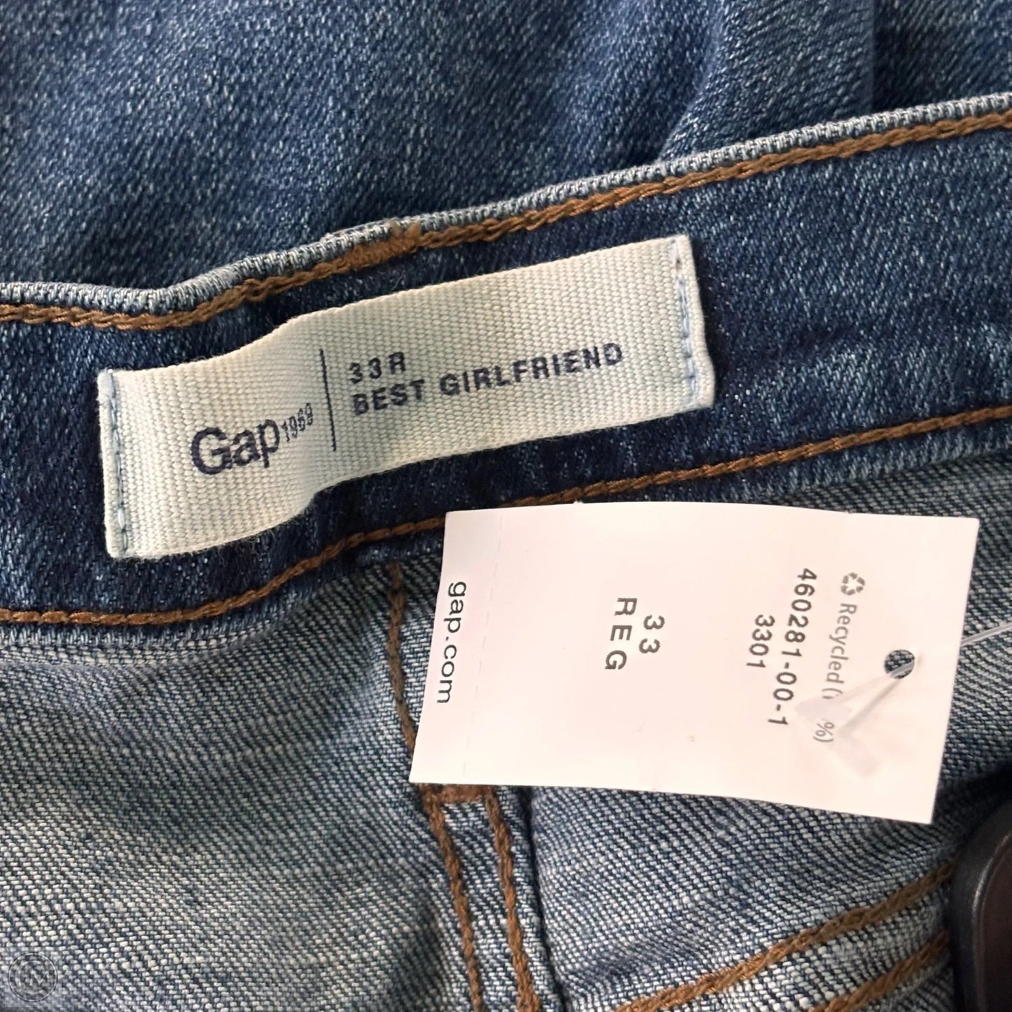 Jeans Boyfriend By Gap In Blue Denim, Size: 16