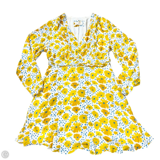 Dress Casual Midi By Anthropologie In Yellow, Size: Xl
