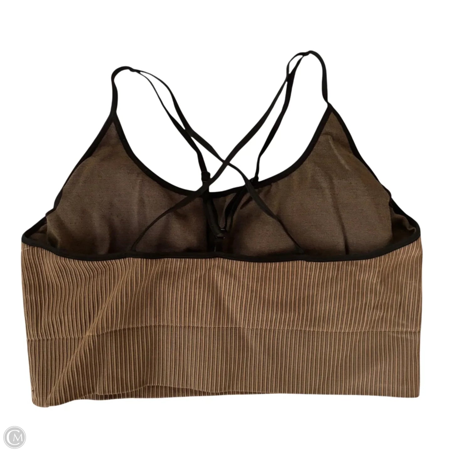 Athletic Bra By Good American In Black & Tan, Size: 2x