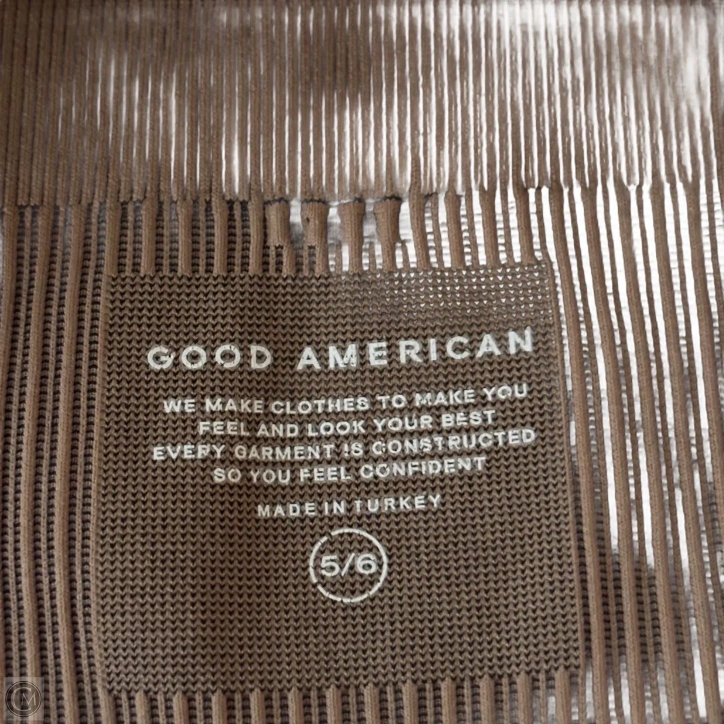 Athletic Bra By Good American In Black & Tan, Size: 2x