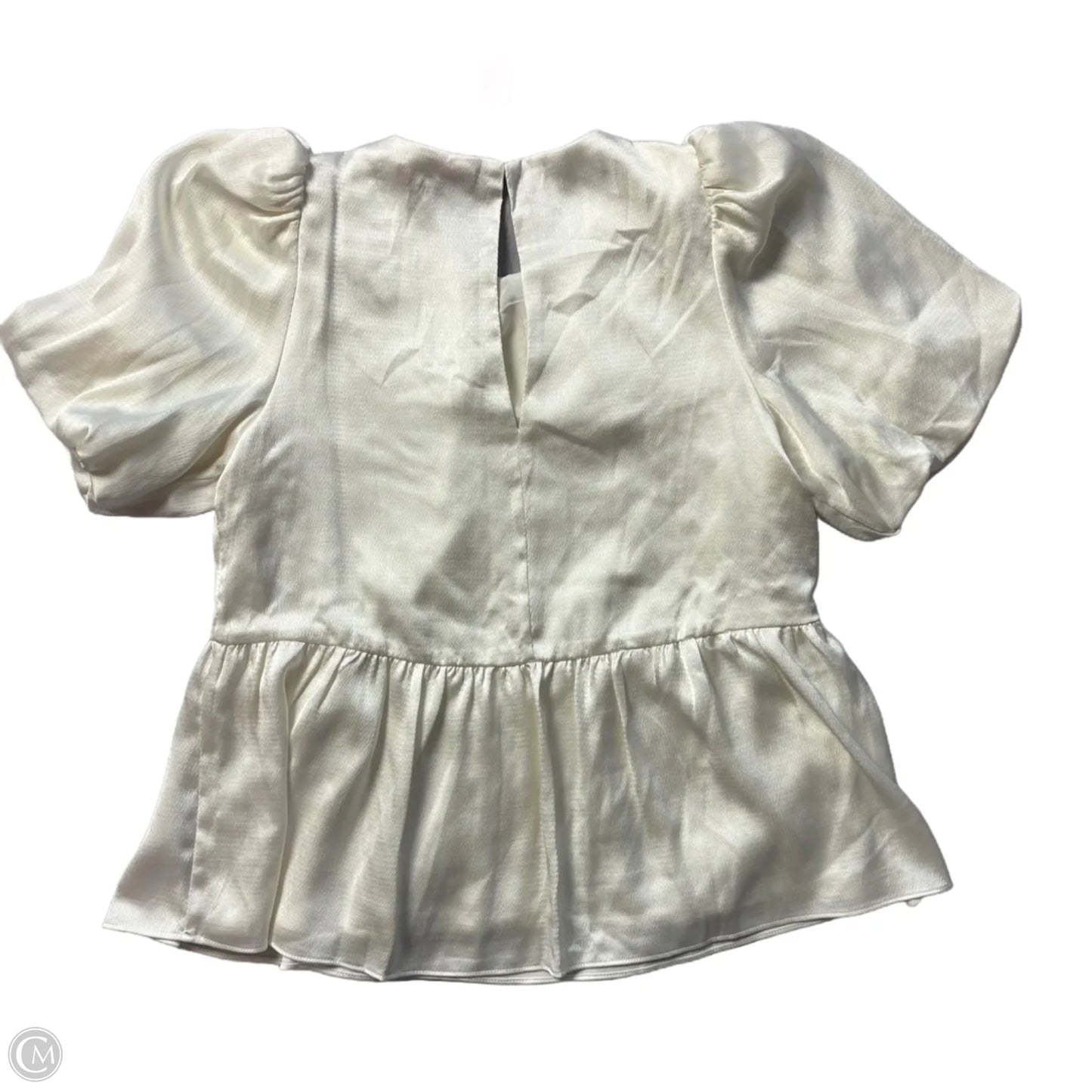 Top Short Sleeve Designer By Lilly Pulitzer In Ivory, Size: Xs