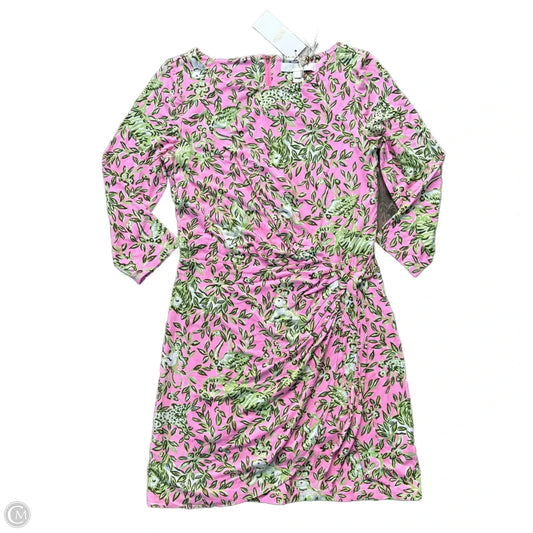 Dress Designer By Lilly Pulitzer In Green & Pink, Size: S