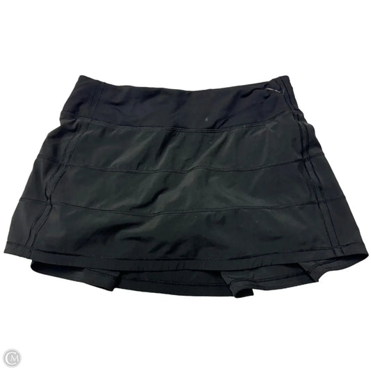 Athletic Skort By Lululemon In Black, Size: S
