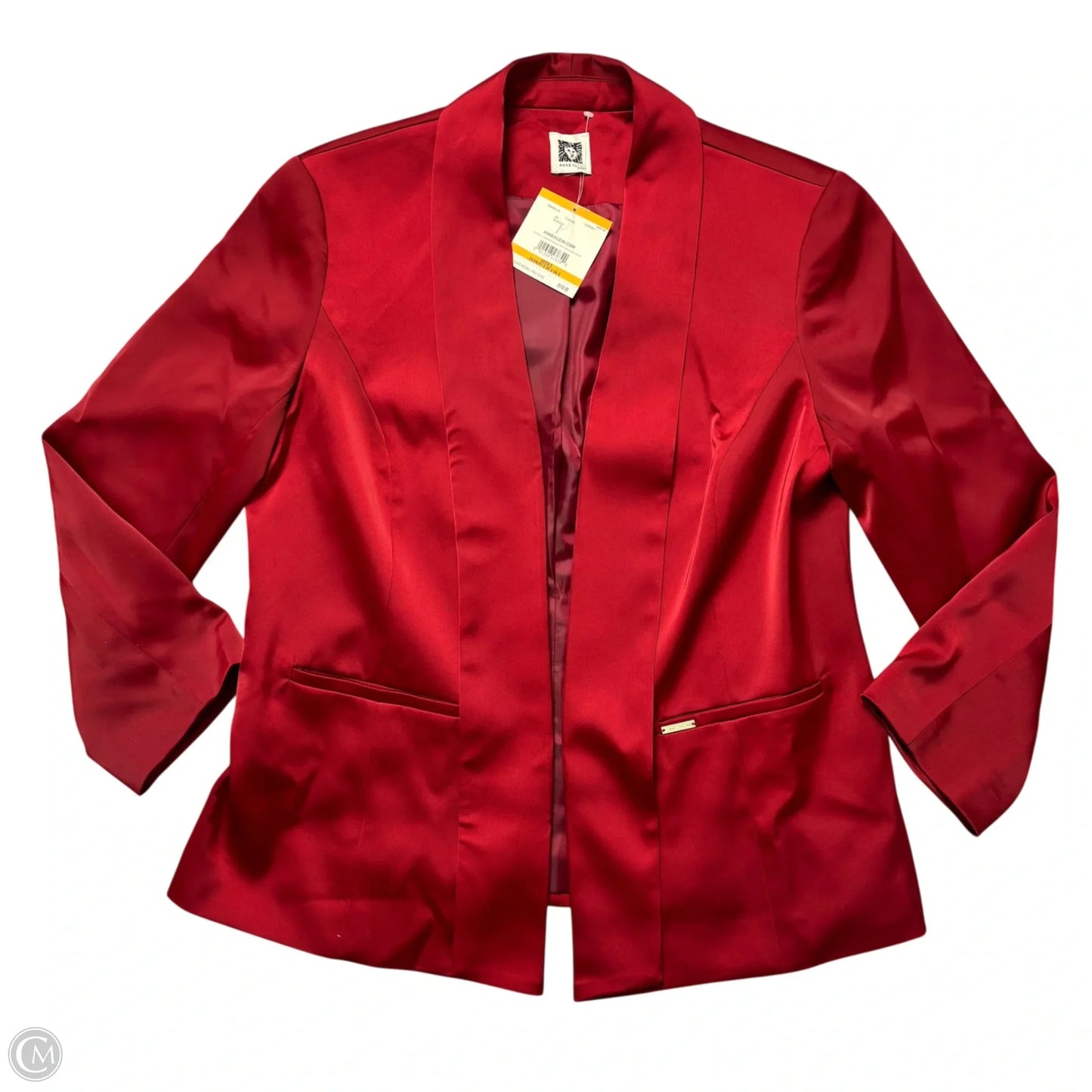Blazer By Anne Klein In Red, Size: S